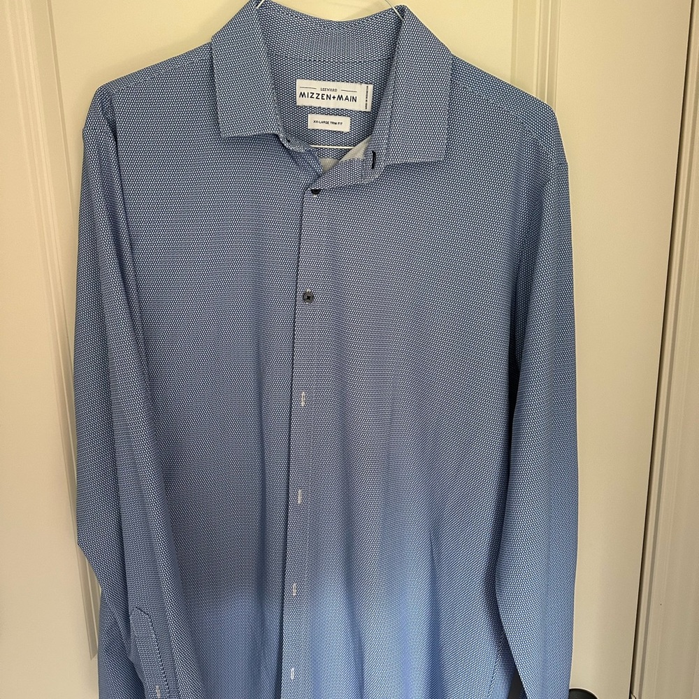 Mizzen+Main. Leeward Long sleeve dress shirt. XXL.